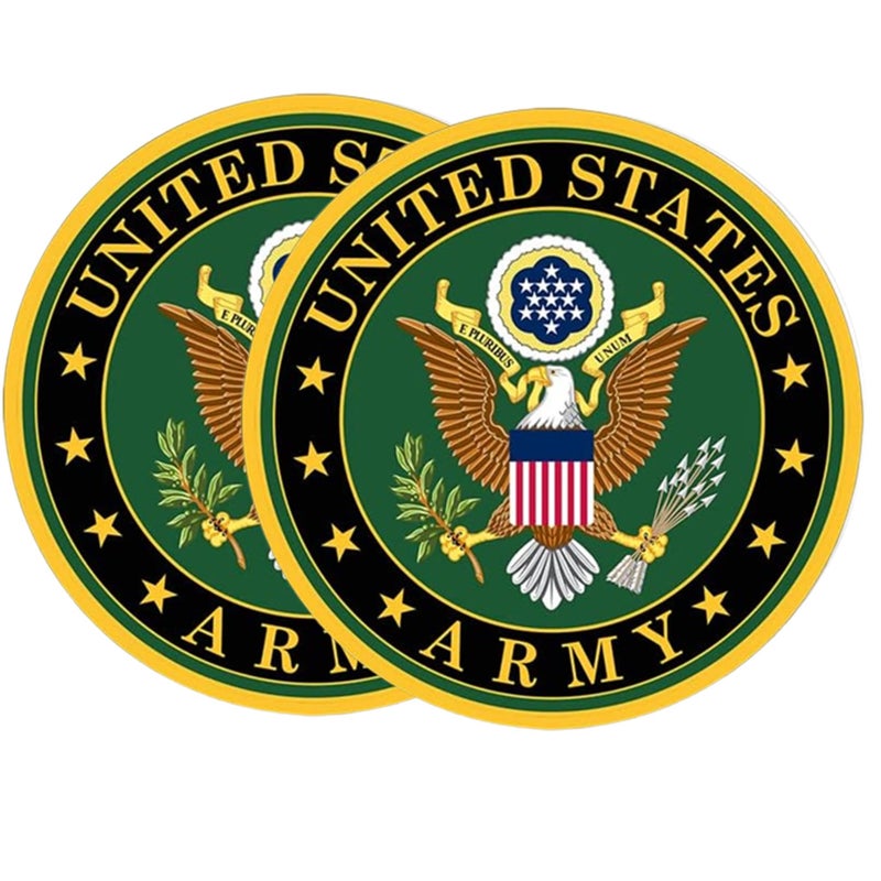 eDesign 2-Pack United States Army Vinyl Sticker Decal - 4 Inches - Us Army Military Stickers and Decals for Car Truck Van Window Bumper Laptop Tablet Cup Tumbler Water Bottle and Any Smooth Surface - Image 5