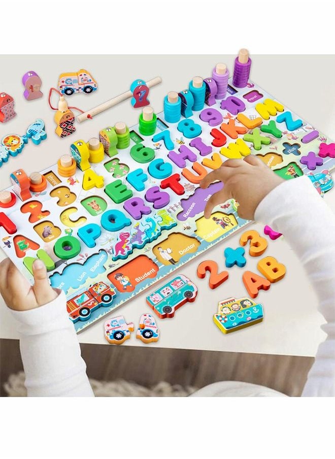 GROIC - Children's educational toys, enlightenment early education puzzles, magnetic shape sorting and counting games - Image 1