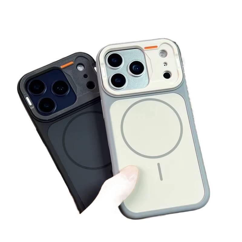 غطاء MagSafe بPC لـ iPhone 16 / 16 Plus / 16 Pro / 16 Pro Max مع حماية من السقوط ومغناطيس قوي مع مقاوم للصدمات مع تغطية كاملة مع ملمس ناعم باللون أسود مغناطيسي - ModaStar - Image 4