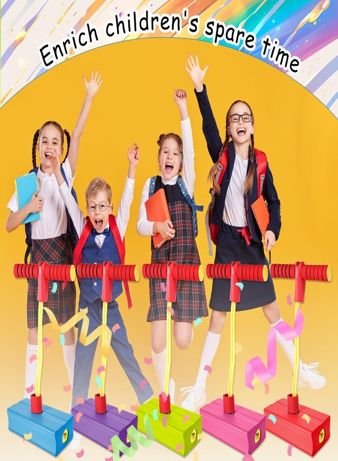 Hoarost 5 Pcs Jumping Pogo Stick Fun and Safe Foam Jumping Stick Toy for Girls and Boys Outdoor Jumping Toys Christmas Birthday Fun Gifts - Image 5