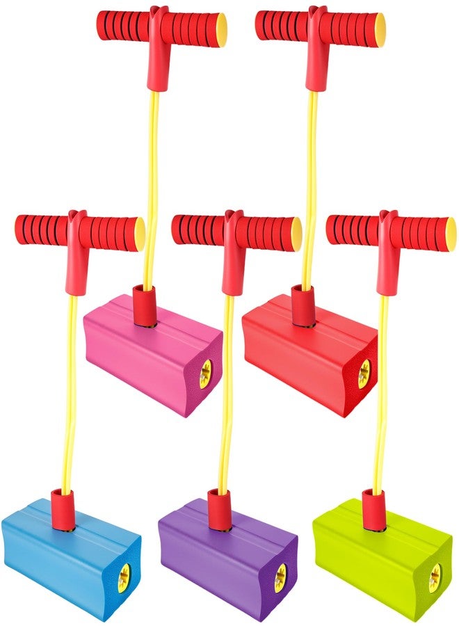 Hoarost 5 Pcs Jumping Pogo Stick Fun and Safe Foam Jumping Stick Toy for Girls and Boys Outdoor Jumping Toys Christmas Birthday Fun Gifts - Image 1