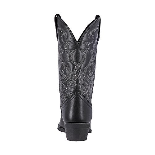 Laredo Womens Maddie Embroidered Round Toe Pull On Casual Boots Mid Calf Low Heel 1-2" - Black - Size 7 W - Image 3