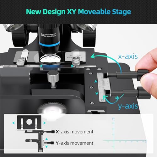 Andonstar AD269S 20X-5000X HDMI Digital Microscope with 10.1'' LCD Screen for Adults Kids, Home Lab Biological Microscope Kit with Slides, Full View for Coins, Windows Compatible - Image 5