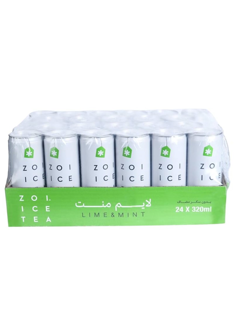شاي مثلج زوي شاي مثلج بالليمون والنعناع 24x320مل - Image 1