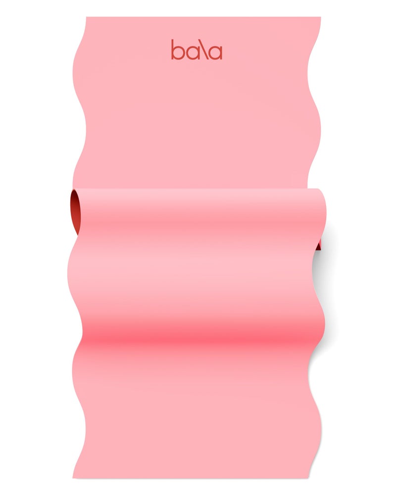 Bala Yoga Mat for Home Gym, 5mm (Blush) - Non Slip Exercise Mat for Home Workout, Stretching, Pilates, Aerobics & Floor & Fitness Work Out - Indoor Exercising Mat - Image 1