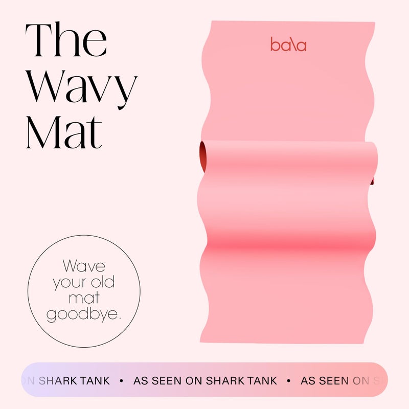 Bala Yoga Mat for Home Gym, 5mm (Blush) - Non Slip Exercise Mat for Home Workout, Stretching, Pilates, Aerobics & Floor & Fitness Work Out - Indoor Exercising Mat - Image 2