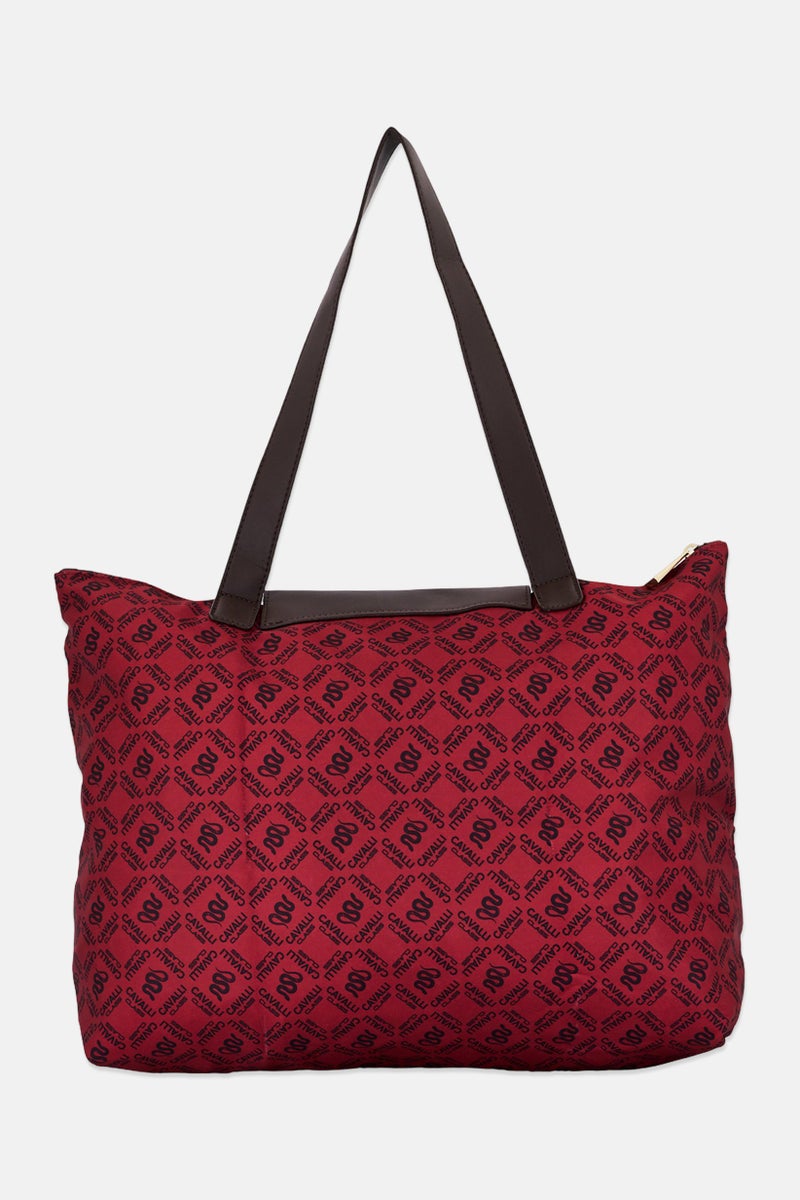 Cavalli Class Women Brand Logo Tote Bag, Multicolor - Image 3