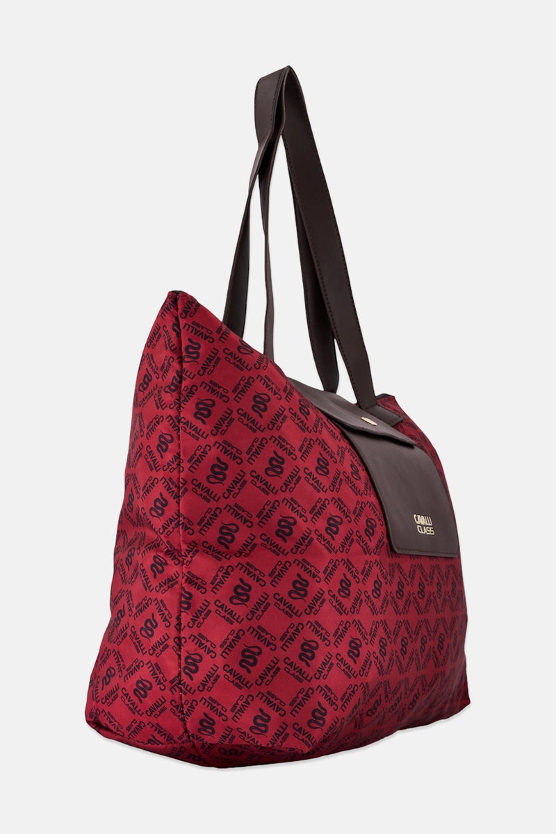 Cavalli Class Women Brand Logo Tote Bag, Multicolor - Image 2