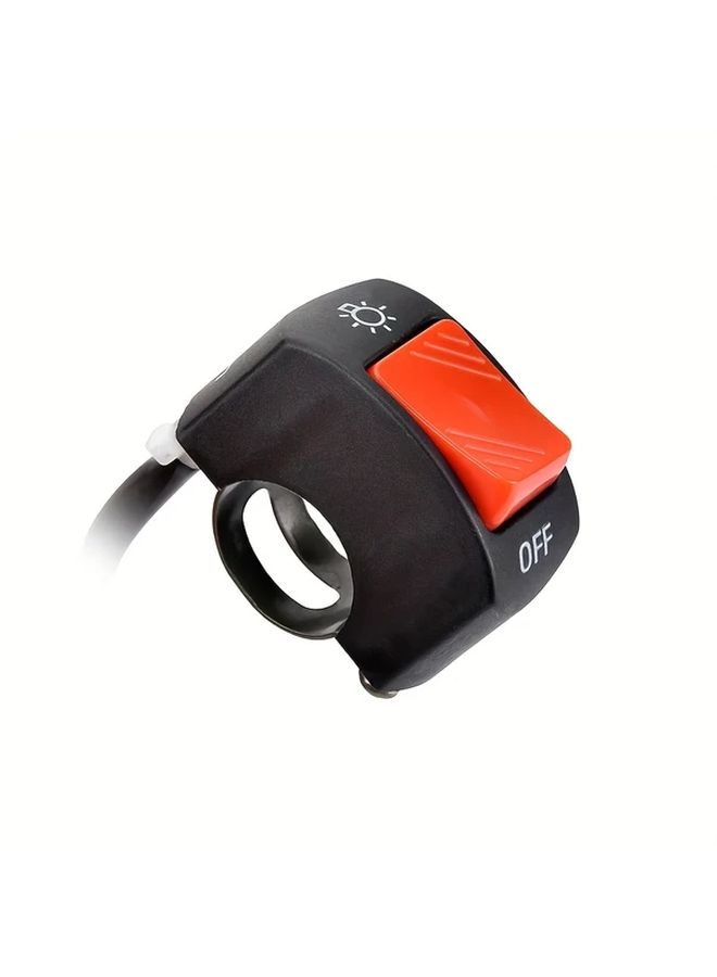 Red Motorcycle Handlebar Switch Control Button for Headlight and Signal Lamp - Image 2