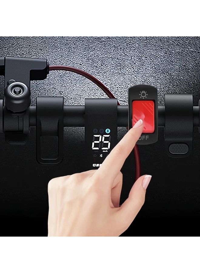 Red Motorcycle Handlebar Switch Control Button for Headlight and Signal Lamp - Image 1