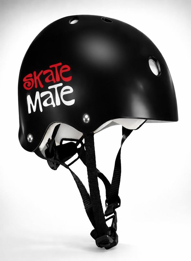 Jaspo Skate Mate Protective Skating Kit for Kids - Helmet with Adjuster, Knee Elbow Pads & Wrist Guards, Safety Gear Set for Skating, Cycling & Skateboarding (Black, Large) - Image 2