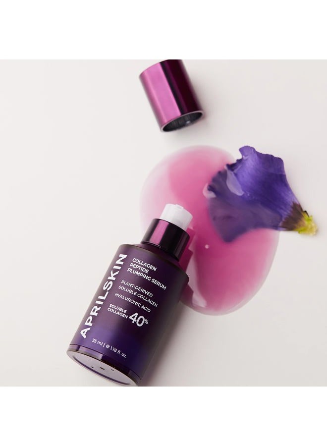 APRILSKIN 40% Collagen Peptide Plumping Serum | Vegan, Cruelty-Free | Keeps radiant and firmer-looking with Triple Peptide Complex | For fine lines, wrinkles & sensitized skin - Image 3