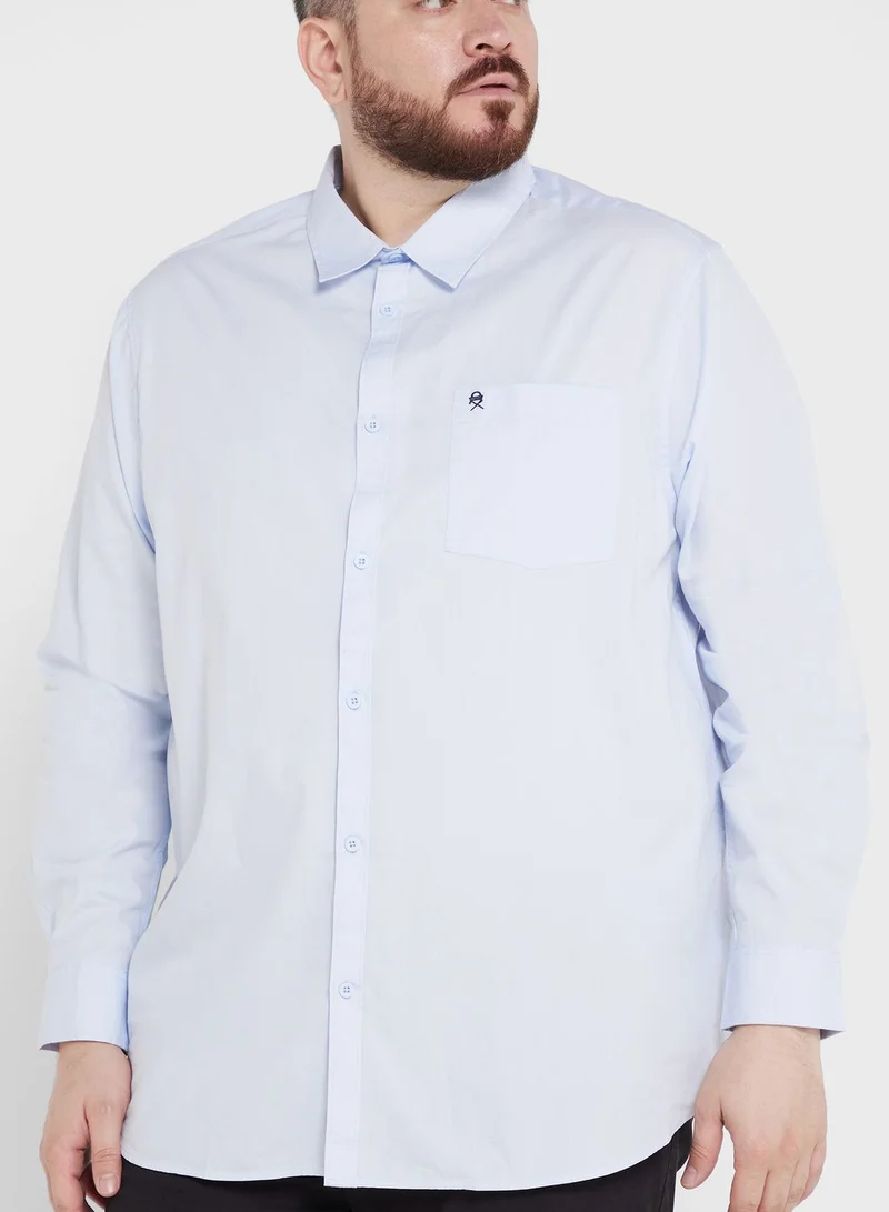 Thomas Scott Thomas Scott Plus Size Cotton Casual Shirt