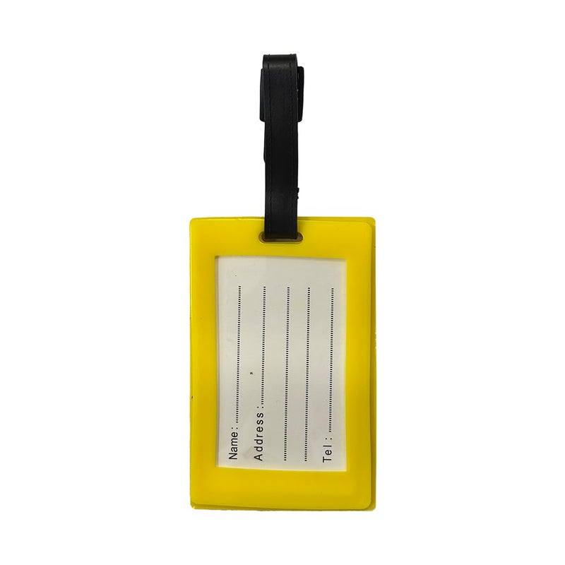 Eitheo بطاقات أمتعة للأطفال بطاقات أمتعة مع اسم وعنوان | بطاقات أمتعة سيليكون للحقائب، بطاقات لتحديد الحقائب/حقائب المدرسة ملونة متعددة (طيران) - Image 5