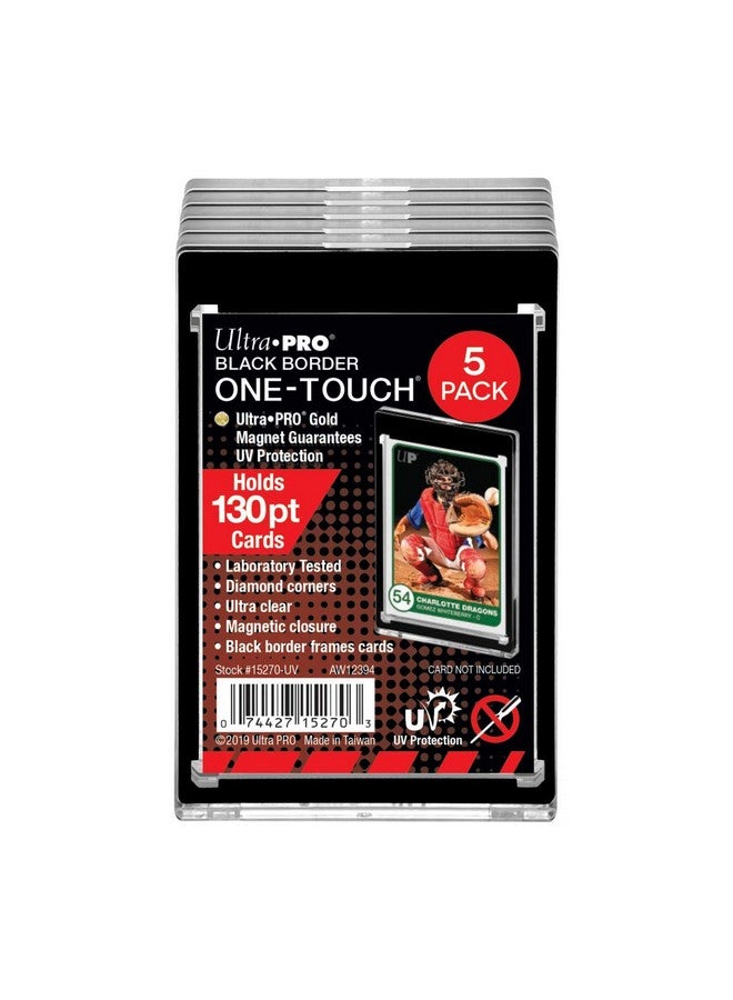 Ultra Pro 15270-130PT Black Border UV One-Touch Magnetic Holder (5 Count Retail Pack) - Image 2