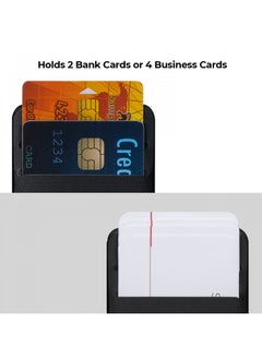 PITAKA MagEZ Card Sleeve 3.0 With MagSafe / Magnetic Stripe Card Protection / Holds Your Essential Cards / Ultra-slim / Minimalist Design - Black  - Image 4