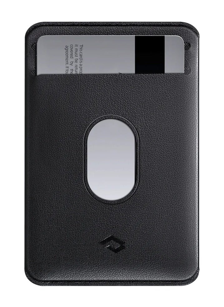 PITAKA MagEZ Card Sleeve 3.0 With MagSafe / Magnetic Stripe Card Protection / Holds Your Essential Cards / Ultra-slim / Minimalist Design - Black  - Image 1