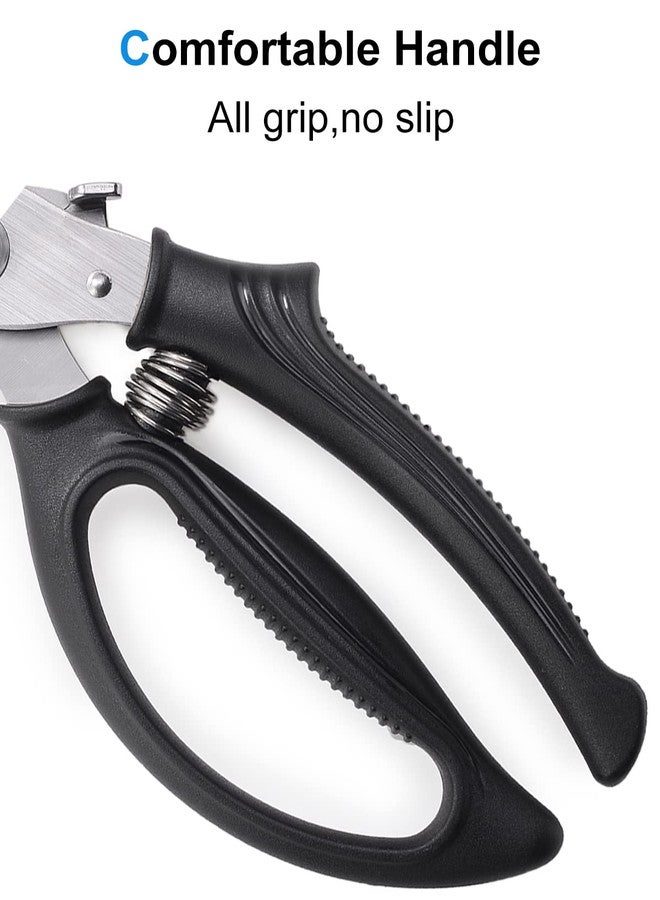 TooWoom Kitchen Shears, [Easier Spatchcock] Heavy Duty Kitchen Scissors, All Purpose for Food Turkey Fish Meat Chicken Bone Cutting, Ultra Sharp Poultry Shears for Cooking, Barbecue, Dishwasher Safe - Image 4