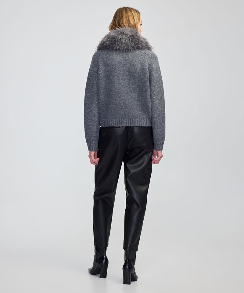 Ipekyol Removable Faux Fur Collar Jacket - Image 5