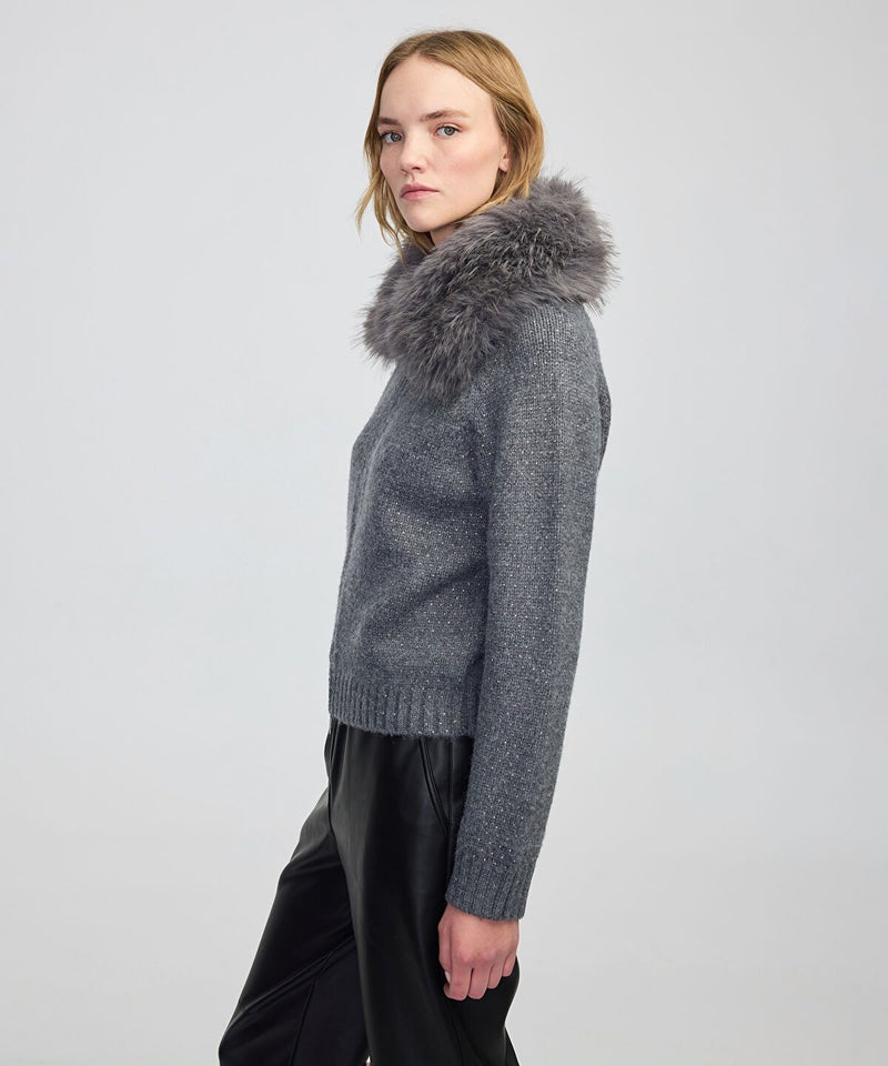 Ipekyol Removable Faux Fur Collar Jacket - Image 3