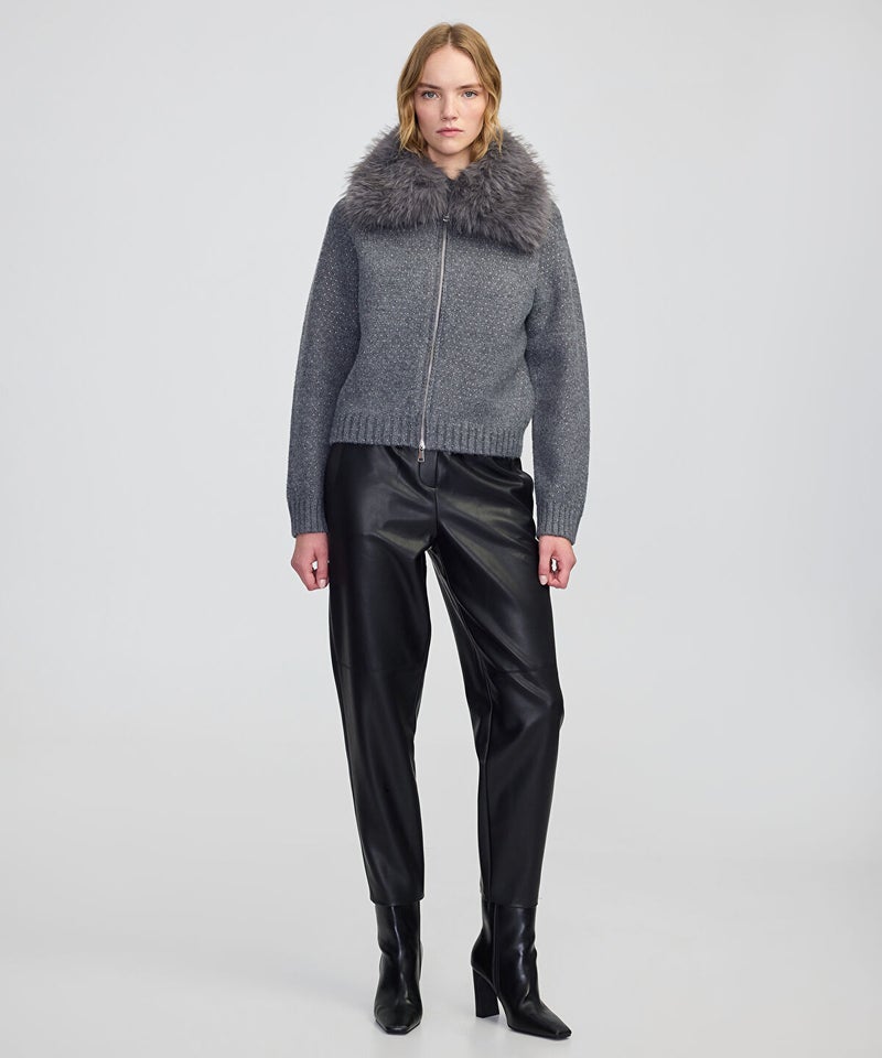 Ipekyol Removable Faux Fur Collar Jacket - Image 4