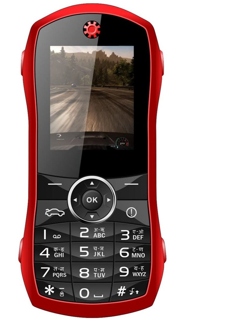 Compact Car Phone with 1.8 inch Dual SIM Bluetooth Dialer and Earphone  a Petite Cellular Device. Suitable for regular use.