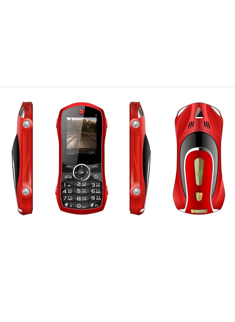 Compact Car Phone with 1.8 inch Dual SIM Bluetooth Dialer and Earphone  a Petite Cellular Device. Suitable for regular use.