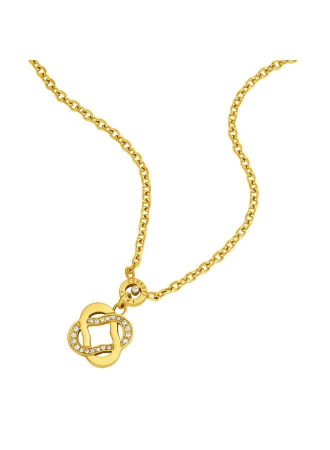CERRUTI 1881  Laura Gold Plated Stainless Steel Pendant Necklace for Women for Women | Best Price UAE