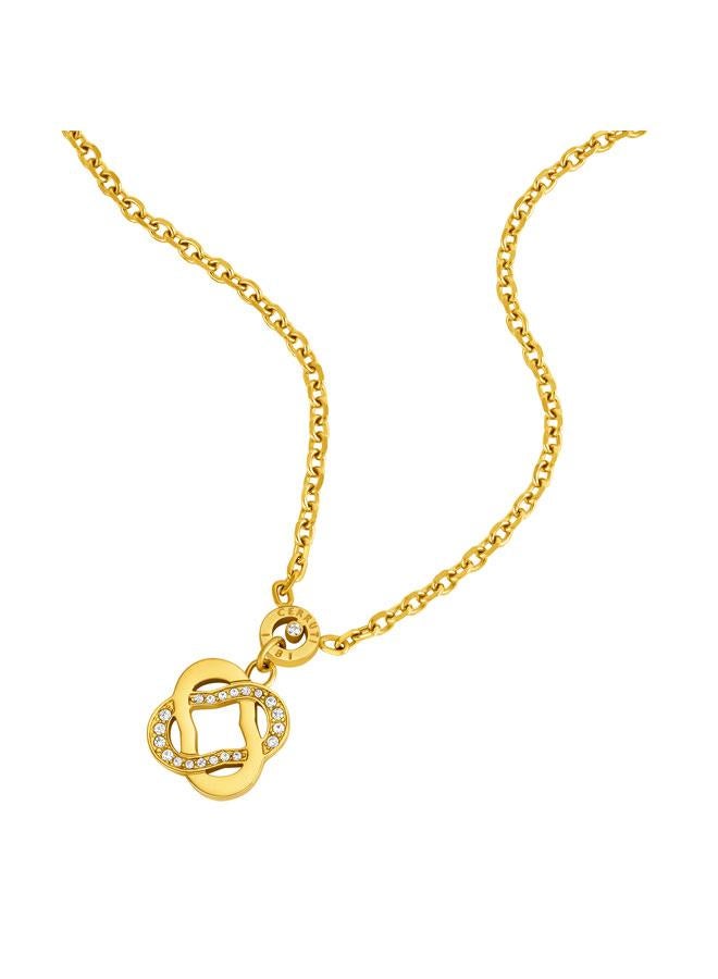 CERRUTI 1881 Laura Gold Plated Stainless Steel Pendant Necklace for Women - Image 2