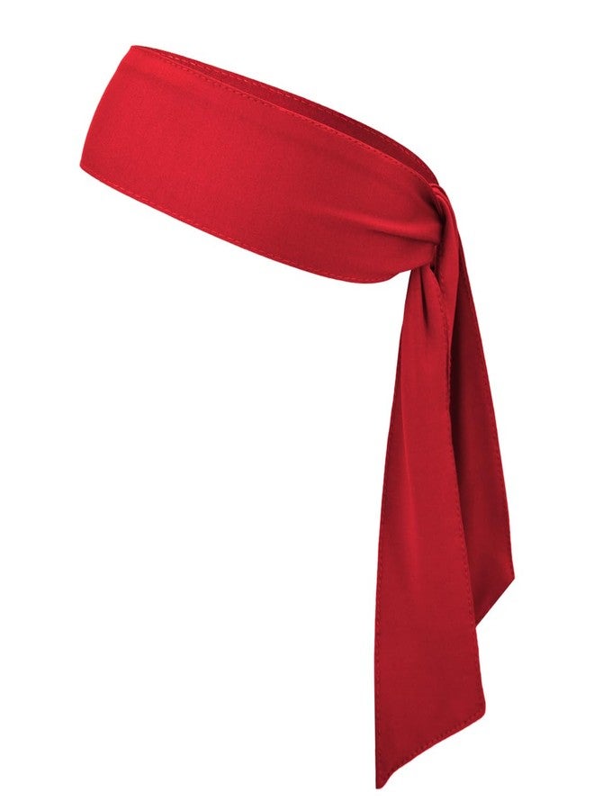 SRLLBBY Sport Tie Headbands Tennis Head Tie for Men Women Sports Fans Ninja Soccer Basketball Teams Head Ties Halloween (Red) - Image 1