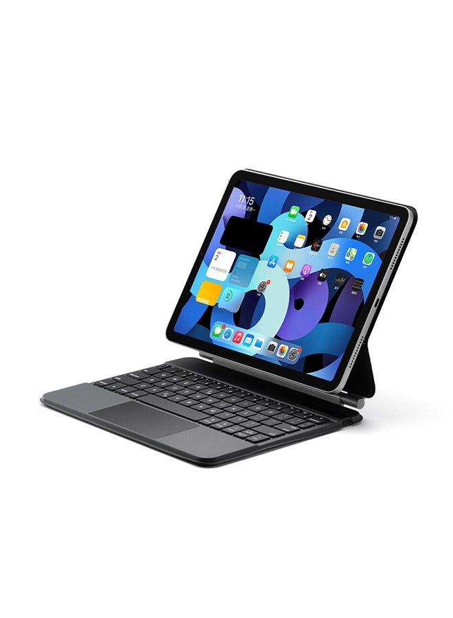 Iwin I win Wireless Magic Keyboard for iPad Arabic + English-Black-iPad Pro 12.9 inch - Image 1
