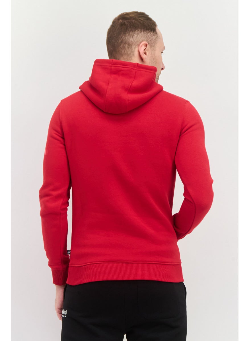 Penfield Men Hooded Brand Logo Long Sleeves Hoodies, Red  - Image 4