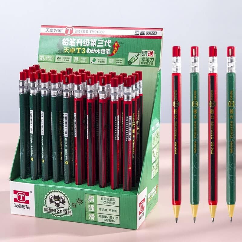 Generic Mayatras Kawaii Mechanical Pencil 20 HB Graphite Leads with Sharpener for Kids Sharpened Pencils for KidsPencils for KidsCute PencilsPencil for Drawing and Shading Multicolor Pack Of 30  - Image 1