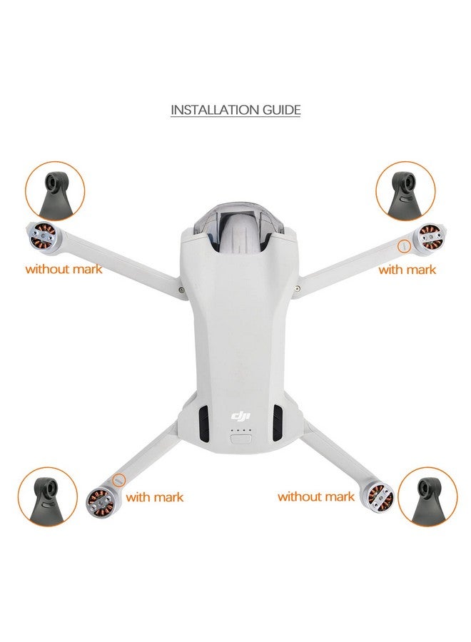 YETEETH (24 قطعة) مروحتين صغيرتين متوافقتين مع أجنحة DJI Mini 3 بدائل الشفرات - Image 3