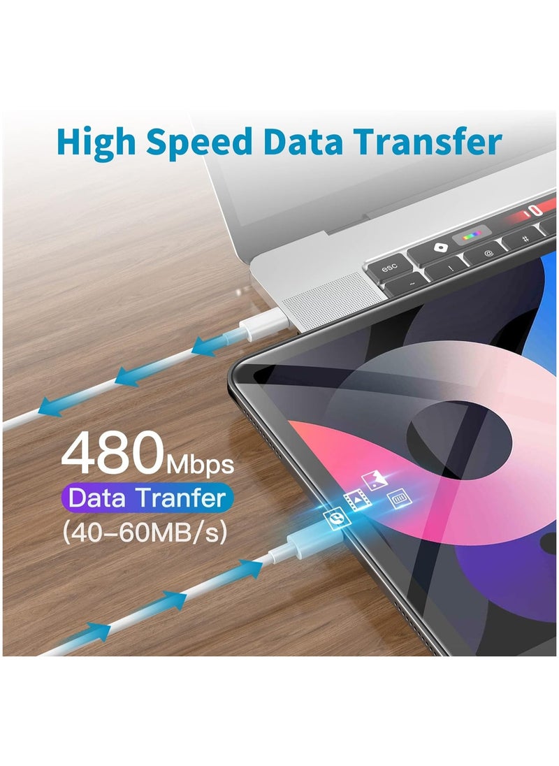 JSBazar - Type-C to Type-C Data & Charging Cable - USB C-C Fast Charger 3Meter 100 Watts for MacBook Air and mobile phones - Image 1