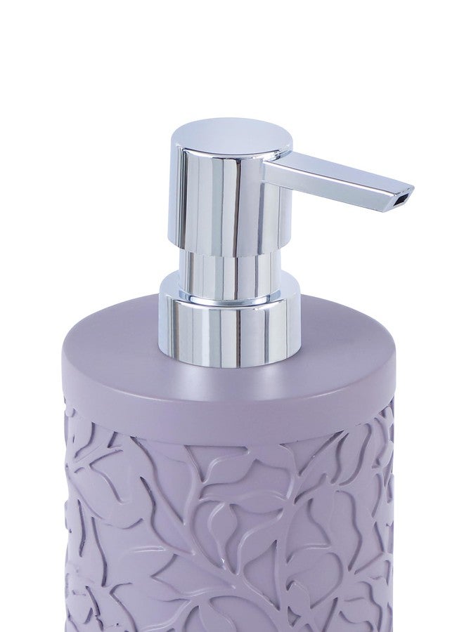Obsessions Soap & Lotion Dispenser, Polyresin, Ideal for Bathroom, Kitchen Vanity 320ml, Purple - Image 5