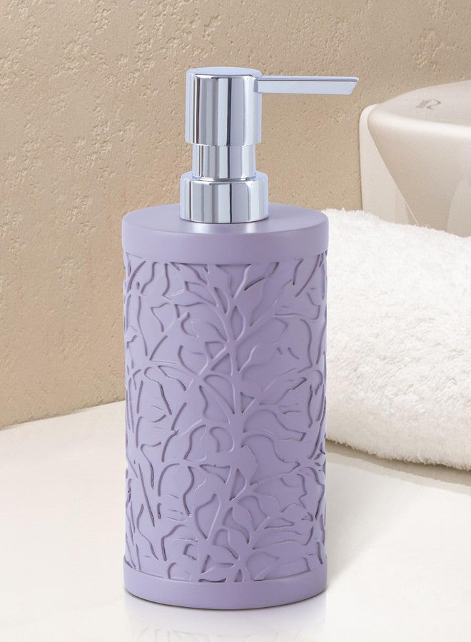 Obsessions Soap & Lotion Dispenser, Polyresin, Ideal for Bathroom, Kitchen Vanity 320ml, Purple - Image 1