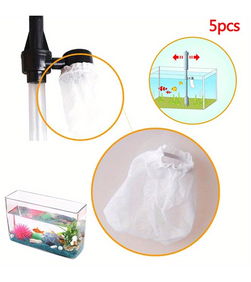 Set Of 5 Mesh Filter Bags For Cleaning Fish Tanks - Image 3