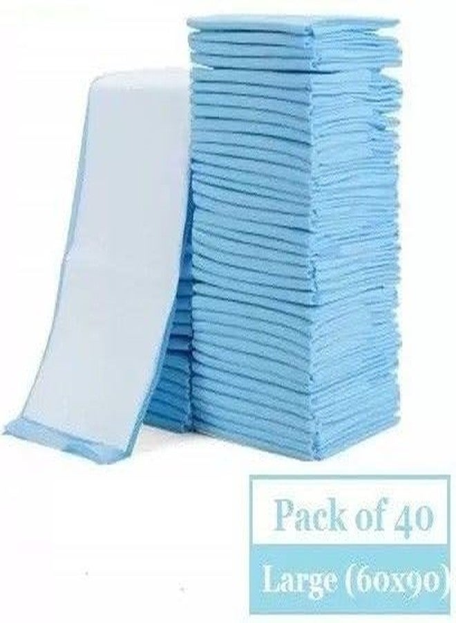 WELLSTAR Underpad (60 X 90 cms) Disposable Fabric with Super Absorbent Polymer with Wipes Large (10 Units) - Image 2