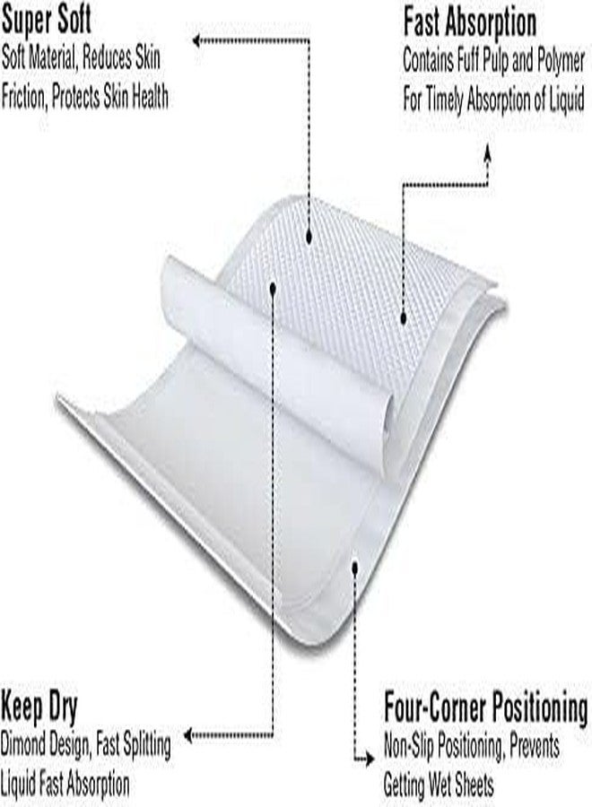 WELLSTAR Underpad (60 X 90 cms) Disposable Fabric with Super Absorbent Polymer with Wipes Large (10 Units) - Image 4