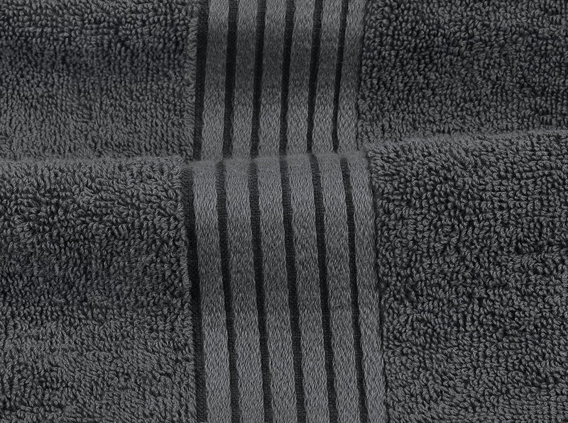 Utopia Towels Premium 700 GSM 8 Piece Towel Set; 2 Bath Towels, 2 Hand Towels and 4 Washcloths - Cotton - Machine Washable, Hotel Quality, Super Soft and Highly Absorbent by (Dark Grey) - Image 3