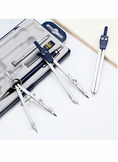 KASTWAVE Math Geometry Circle Kit, 13 Pieces Set Metal Compass Geometry Precision Tool Set, KASTWAVE Circle Drawing Tools Rulers Protractors for Architects Engineers Students, for Drafting and Drawings  - Image 3