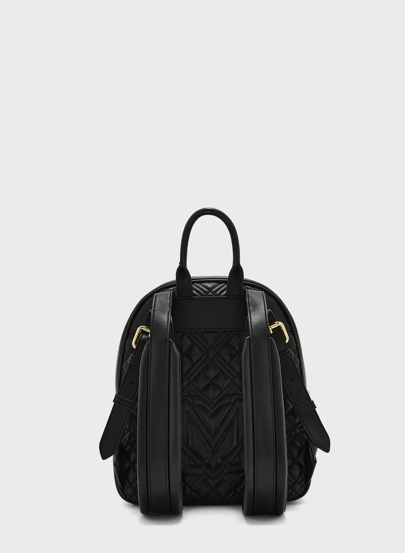 Love Moschino Quilted Backpack