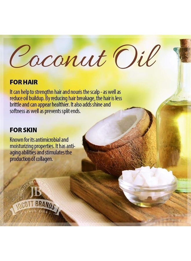 Oliology Nutrient Rich Coconut Oil Shampoo & Conditioner Combo Pack - Helps Restore Damaged Hair | Provides Intense Shine | Moisturizing | Made in USA, Cruelty Free & Paraben Free (32oz) - Image 3