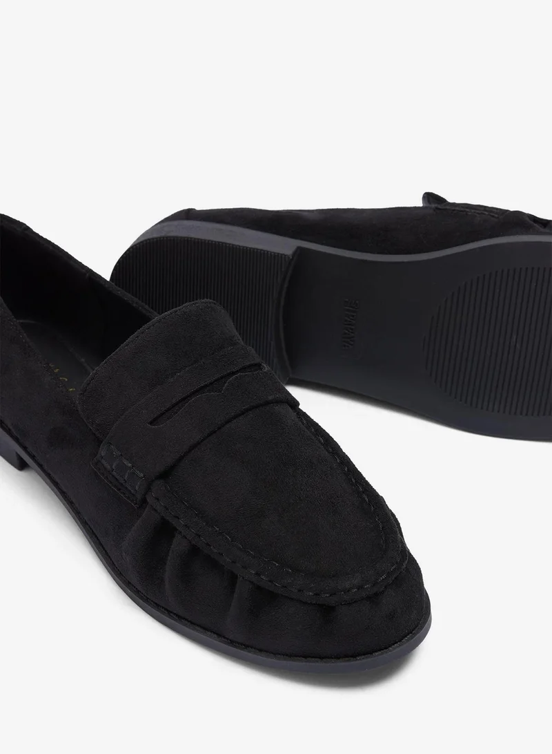 Matalan Black Faux Suede Loafers