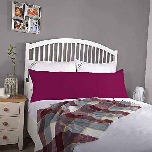 DADDY COOL وسادة دعم الجسم فائقة النعومة دادي كول / وسادة الحمل للنساء الحوامل / وسادة النوم الجانبي 20 × 54 بوصة عبوة من 1 (نبيذ) - Image 4