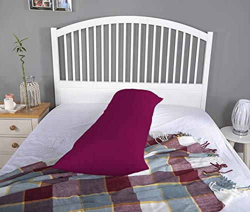 DADDY COOL وسادة دعم الجسم فائقة النعومة دادي كول / وسادة الحمل للنساء الحوامل / وسادة النوم الجانبي 20 × 54 بوصة عبوة من 1 (نبيذ) - Image 5