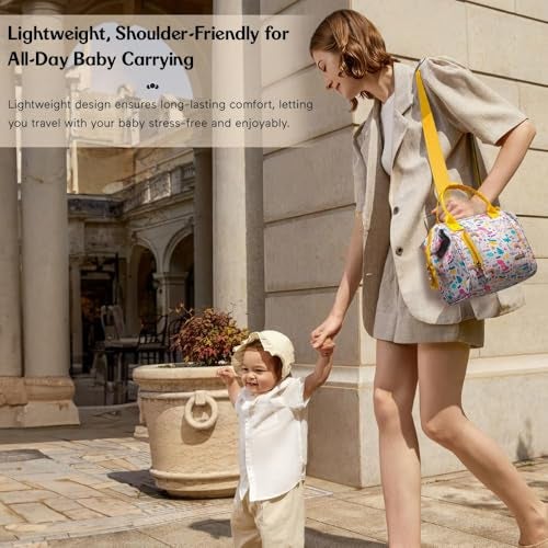 StarAndDaisy Baby Bag for Mother Travel/Diaper Bag for New Born Baby with Light Weight and Potable Design/Diaper Bags for Mom with Multi Compartments, Waterproof Bag with Ultra Soft Fabric. - Image 4