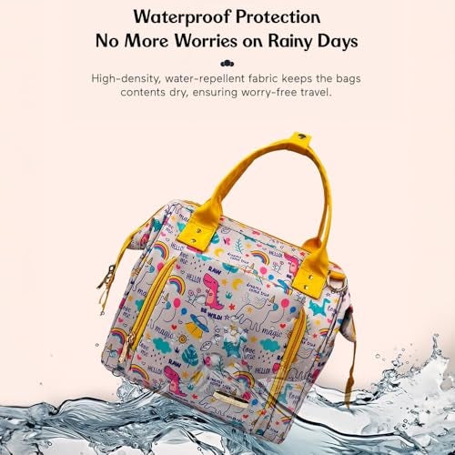 StarAndDaisy Baby Bag for Mother Travel/Diaper Bag for New Born Baby with Light Weight and Potable Design/Diaper Bags for Mom with Multi Compartments, Waterproof Bag with Ultra Soft Fabric. - Image 5