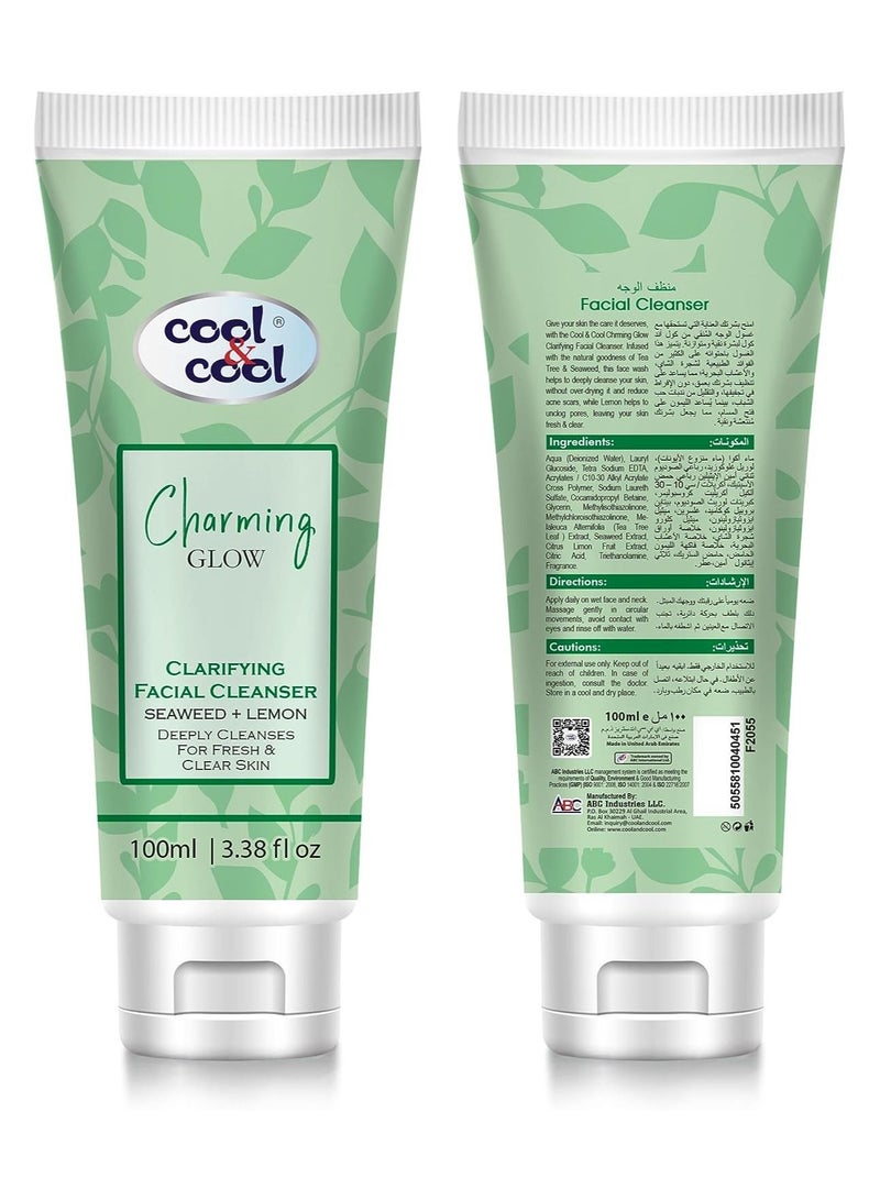 كول اند كول منظف ​​الوجه تشارمينج جلو من كول آند كول | الأعشاب البحرية والليمون وشجرة الشاي ؛ ينظف بعمق للحصول على بشرة منتعشة ونقية ، 100 مل - Image 2
